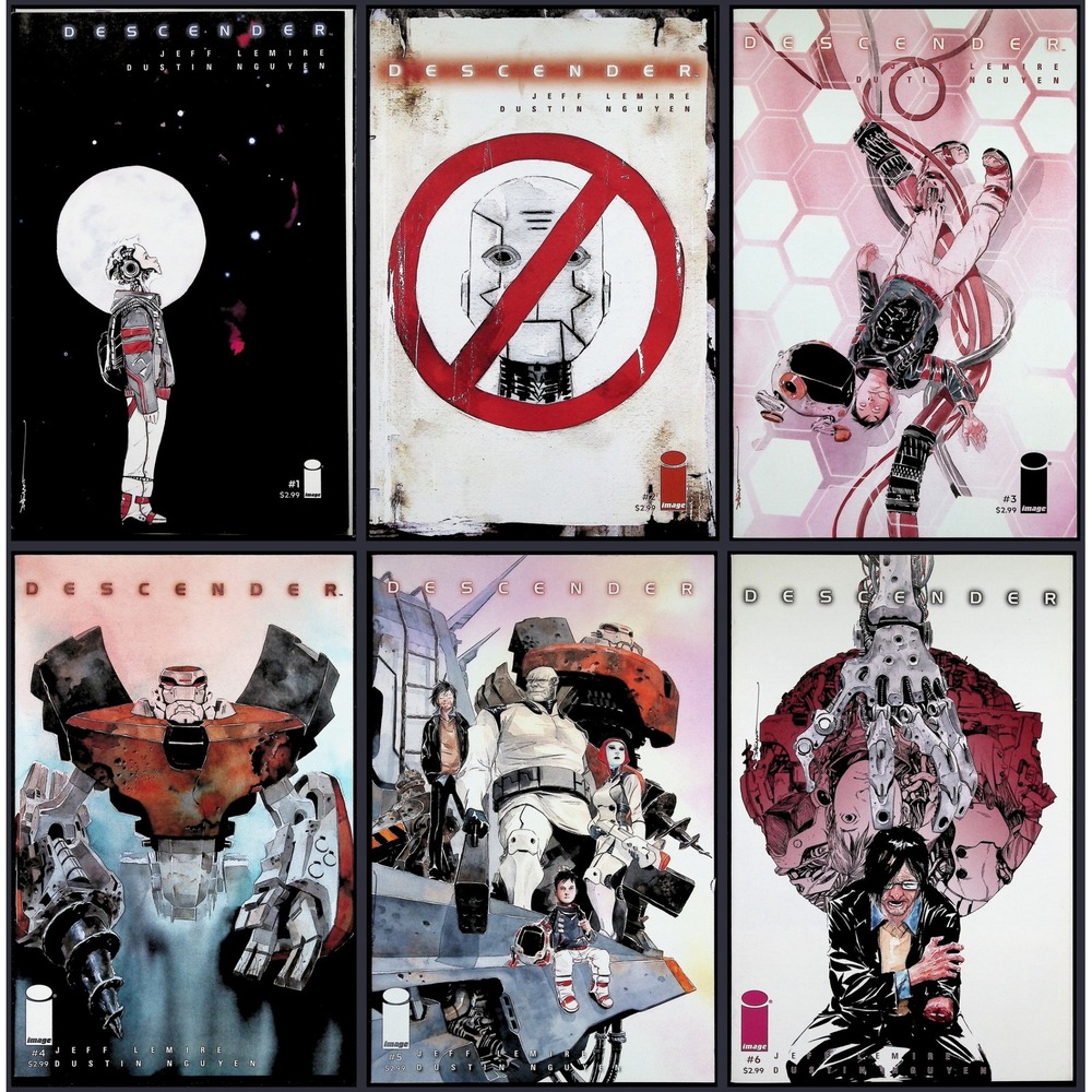 Image‎ Comics Descender No. 1-6 Comic Lot Jeff Lemire Dustin Nguyen Sci-Fi #1-6